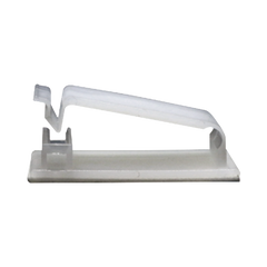 Clip Organizador de Cables Auto-Adherible Diseñado Para Sujetar y Organizar Cables Sin Necesidad de Perforar Muros, Paquete con 5 Piezas, (3501-01001)