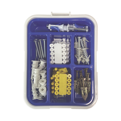 Kit para Sistemas de Fijación en Yeso, Muros Falsos, Tabique hueco, Uso en interiores (91 piezas)