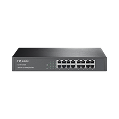 Switch no administrable de 16 puertos 10/100 Mbps de escritorio y para montaje en rack
