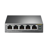 Switch Escritorio No Administrable de 5 puertos 10/100/1000 Mbps / Con 4 puertos PoE 802.3af/at de hasta 65 W / PoE Extendido hasta 250 metros
