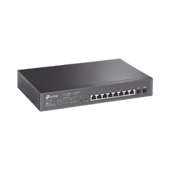 Switch PoE JetStream SDN Administrable 8 puertos 10/100/1000 Mbps + 2 puertos SFP, 8 puertos PoE, 150W, administración centralizada OMADA SDN