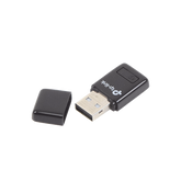 Mini Adaptador USB inalámbrico N 300 Mbps 2.4 GHz con 1 antena interna