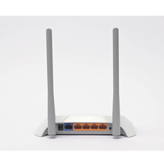 Router Inalámbrico WISP, 2.4 GHz, 300 Mbps, 2 antenas externas omnidireccional 5 dBi, 4 Puertos LAN 10/100 Mbps, 1 Puerto WAN 10/100 Mbps, control de ancho de banda