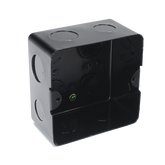 Caja de registro de acero galvanizado, 10x10 cm, Color Negro (11000-00000)