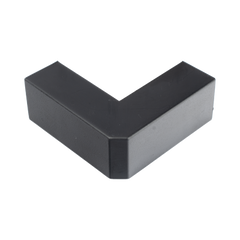 Esquinero Exterior Color Negro de PVC Auto Axtinguible, Para Canaleta TMK-1720-N-CC (5210-02003)