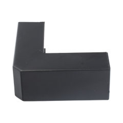 Esquinero Exterior Color Negro de PVC Auto Axtinguible, Para Canaleta TMK-1720-N-CC (5210-02003)