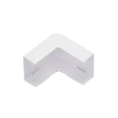 Esquinero exterior color blanco de PVC auto extinguible para canaletas TMK1735, TMK1735SD (5310-02001)