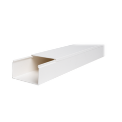 Canaleta TMK-4577 en PVC Blanco Autoextinguible: Solución Segura y Estética para Entornos Interiores, con Gran Capacidad de Resguardo de Cables, Medidas : 45 mm x 77 mm x 2.5 m (5500-01250)