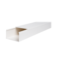 Canaleta TMK-4577 en PVC Blanco Autoextinguible: Solución Segura y Estética para Entornos Interiores, con Gran Capacidad de Resguardo de Cables, Medidas : 45 mm x 77 mm x 2.5 m (5500-01250)