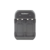 Cargador rápido de 2 compartimientos para baterías Ni-MH; Aplicable en baterías de 9 V /color negro