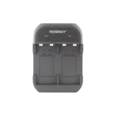 Cargador rápido de 2 compartimientos para baterías Ni-MH; Aplicable en baterías de 9 V /color negro