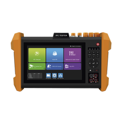 Tester Profesional Multifunción | Pantalla Táctil 7" | Láser Integrado | Cámara Integrada | Prueba IP/HD Coaxial | 4K/8K | H.265/H.265 | ONVIF | WiFi | Analizador de Cable | Medidor de Potencia Óptica y Red | TDR |