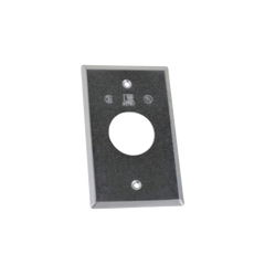 Tapa rectangular aluminio para contacto de 40.3 mm, tipo RR a prueba de intemperie.