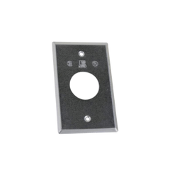 Tapa rectangular aluminio para contacto de 40.3 mm, tipo RR a prueba de intemperie.