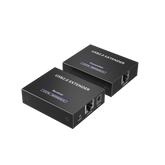 Kit EXTENSOR USB 2.0 de 4 Puertos para Distancias de Hasta 150 m / Soporta USB 2.0, USB 1.1 y USB 1.0 / UTP Cat 5e/6/6a/7 / Soporta Switch Gigabit / Ideal para Cámaras WEB, Impresoras, Escáner, Memorias, Mouse, etc.