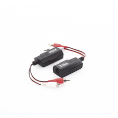 Balun Extensor de audio analogo estereo RCA a RJ45 / Distancia 800 mts/ Cable CAT5-6 / Conector 100% COBRE / protección TVS, Calidad PREMIUM