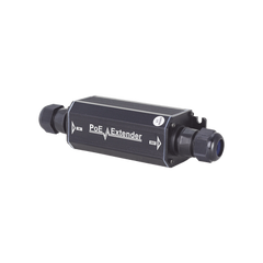 Extensor PoE / 100 Metros / Intemperie (IP66) / 60 Watts / 1 Puerto de Entrada / 1 Puerto de Salida PoE / No requiere alimentación.