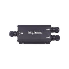 Extensor PoE/ 100 Metros / Intemperie (IP66) / 60 Watts / 1 puerto @ 2 salidas a 30 W / No requiere fuente de alimentación adicional