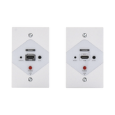Kit Extensor HDMI en PLACAS DE PARED para distancias de 40 metros / Resolución 1080P @ 60 Hz / Cat 6/6A/ 7 / HDR/ Cero Latencia / Soporta Control Remoto / Placa de pared de 2.74 x 4.49” (tamaño estándar de EE.UU.).