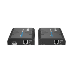 Kit extensor KVM (HDMI y USB) hasta 120 metros / Resolución 1080P @ 60 Hz / Soporta STP y UTP CAT6 / Soporta Switch Gigabit para control KVM múltiple / Soporta hasta 253 receptores / Transmite el Video y Controla tu DVR vía USB