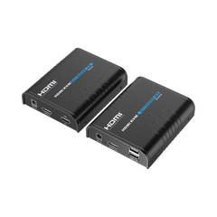 Kit extensor KVM (HDMI y USB) hasta 120 metros / Resolución 1080P @ 60 Hz / Soporta STP y UTP CAT6 / Soporta Switch Gigabit para control KVM múltiple / Soporta hasta 253 receptores / Transmite el Video y Controla tu DVR vía USB