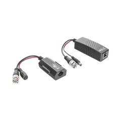 Kit de transceptores activos TURBO HD. Convierte 36/24 Vcc a 12 Vcc regulados, a través de cable UTP Cat5e / 6. Transmision de 200 m (Revisar tabla de resoluciones )