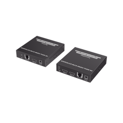 Kit Extensor KVM (HDMI y USB) hasta 120 metros | Transmite el Video y Controla tu DVR vía USB a distancia | Soporta resolución 4K @60Hz | Cat 6, 6a y 7 | Salida Loop en el Tx para visualización local