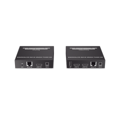 Kit Extensor KVM (HDMI y USB) hasta 120 metros | Transmite el Video y Controla tu DVR vía USB a distancia | Soporta resolución 4K @60Hz | Cat 6, 6a y 7 | Salida Loop en el Tx para visualización local