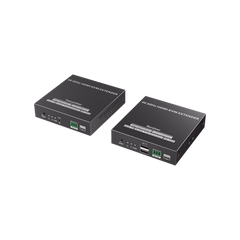 Kit Extensor KVM (HDMI y USB) hasta 120 metros | Transmite el Video y Controla tu DVR vía USB a distancia | Soporta resolución 4K @60Hz | Cat 6, 6a y 7 | Salida Loop en el Tx para visualización local