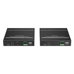 Kit extensor por fibra óptica | Hasta 40 kilómetros| 4K@60Hz | con IR | RS232