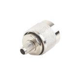 Conector N Macho para 75 Ohm de Anillo Plegable para cable RG-59, Niquel/ Oro /Teflón.