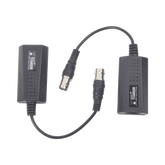 Kit EXTENSOR IP por cable CABLE COAXIAL para distancias de HASTA 200 m / REUTILIZA EL CABLEADO EXISTENTE PARA CONECTAR CÁMARAS IP / No Requiere Energía / Transmisión en Tiempo Real / Protección Contra Sobretensiones Incorporada