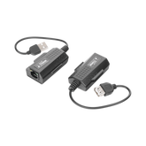 Kit extensor USB por cable UTP Cat 5 / 5e / 6 para Distancias de Hasta 50 Metros / Versión 2.0