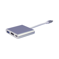 Adaptador Multipuerto USB-C 3.1 A HDMI 4K / USB 3.0 / USB – C / Alta Velocidad de Transmisión de Datos / Admite Carga Rápida (PD) en el Puerto USB – C