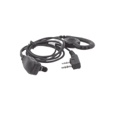 Micrófono de solapa con audífono ajustable al oído para KENWOOD TK3230/3000/3402/3312/3360/3170,NX240/340/220/320/420, TKD240/340