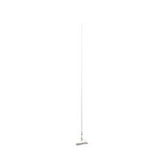 Antena marina VHF en fibra de vidrio en rango de 156 a 163 MHz, Incluye 4.5 metros de cable y conector PL-259 macho.