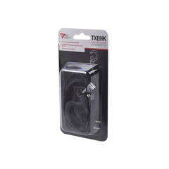 Micrófono - audífono de solapa ajustable al oído para KENWOOD TK3230/ 3000/ 3402/ 3312/ 3360/ 3170, NX240/ 340/ 220/ 320/ 420
