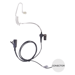 Micrófono - audífono de tubo acústico transparente de grado médico con conector de 3.5mm para KENWOOD Y ABELL