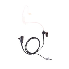 Micrófono - audífono de tubo acústico transparente de grado médico con conector de dos pines para KENWOOD Y TXPRO