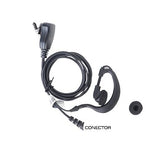Micrófono - audífono de solapa ajustable al oído para TC-500/ 518/ 600/ 610/ 700 y radios GP300/ PRO2150/ P110/ GP350/ SP-10/ PRO3150/ EP450/ EP350/ MAG ONE/ R2 / DEP250