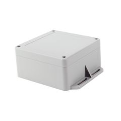 Gabinete Plástico Gris para Exterior (IP65) de 120 x 120 x 60 mm Cierre por Tornillos.
