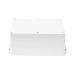 Gabinete Plástico para Exterior (IP65) de 160 x 220 x 100 mm Cierre por Tornillos Metálicos. Tiene Orejas para instalación a muro.
