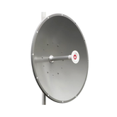 Antena direccional de 3 ft, 5.9 a 7.1 GHz, Ganancia 34 dBi, Conectores RP-SMA Hembra, Polarización doble, incluye montaje para torre o mástil