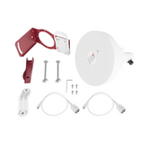 Antena Tipo Horn de 30 °, 19 dBi, 4.9-6.5 GHz, Ideal para ambientes de alto ruido, Tipo de conector N-Hembra, con montaje y jumpers incluidos