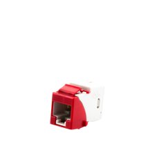 Jack Ultramax Cat6a, Utp, Tipo Keystone, Color Rojo, Punch Down