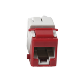 Jack Ultramax Cat6a, Utp, Tipo Keystone, Color Rojo, Punch Down