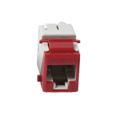 Jack UltraMAX Cat6A, UTP, Tipo Keystone, Color Rojo, Punch Down