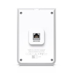 Access Point UniFi U6 In Wall/Montaje p/pared, WIFI 6 2.4 Y 5 Ghz, hasta 5.3 Gbps, 1 pto PoE In, 4 ptos secundarios (1 PoE Out)