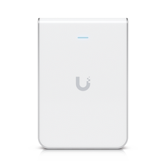 Access Point UniFi U6 In Wall/Montaje p/pared, WIFI 6 2.4 Y 5 Ghz, hasta 5.3 Gbps, 1 pto PoE In, 4 ptos secundarios (1 PoE Out)