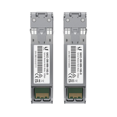 UFiber Módulo SFP+ 10G, transceptor MiniGibic MultiModo 10 Gbps, distancia 300m, conectores LC, paquete de 2 piezas